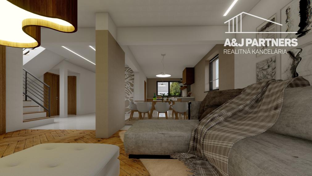 Veľký 5 izbový dvojpodlažný rodinný dom vo Vojke nad Dunajom